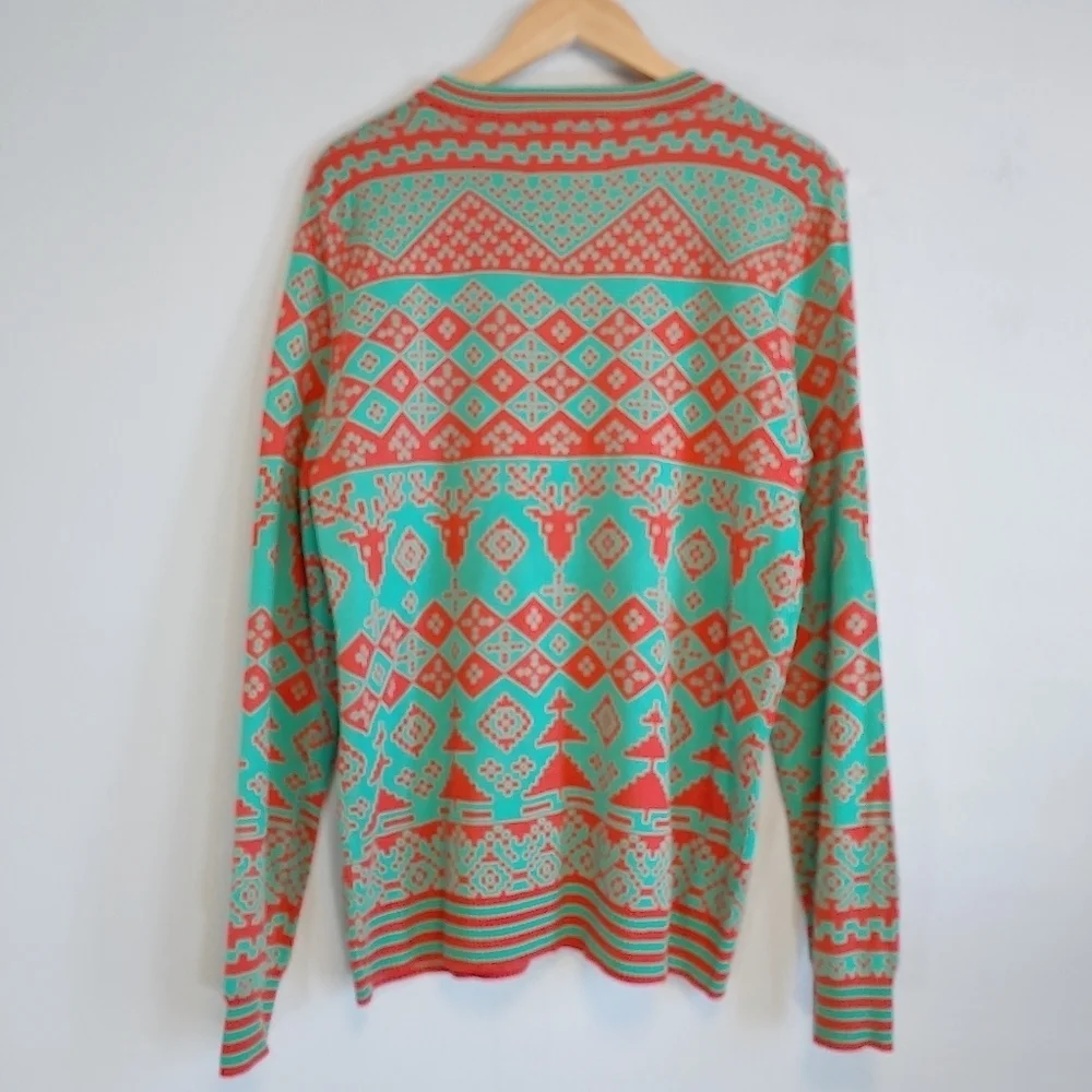 Tipsy Elves Men's Bottle Opener Crew Neck Knit Ugly Christmas Sweater Sz L
